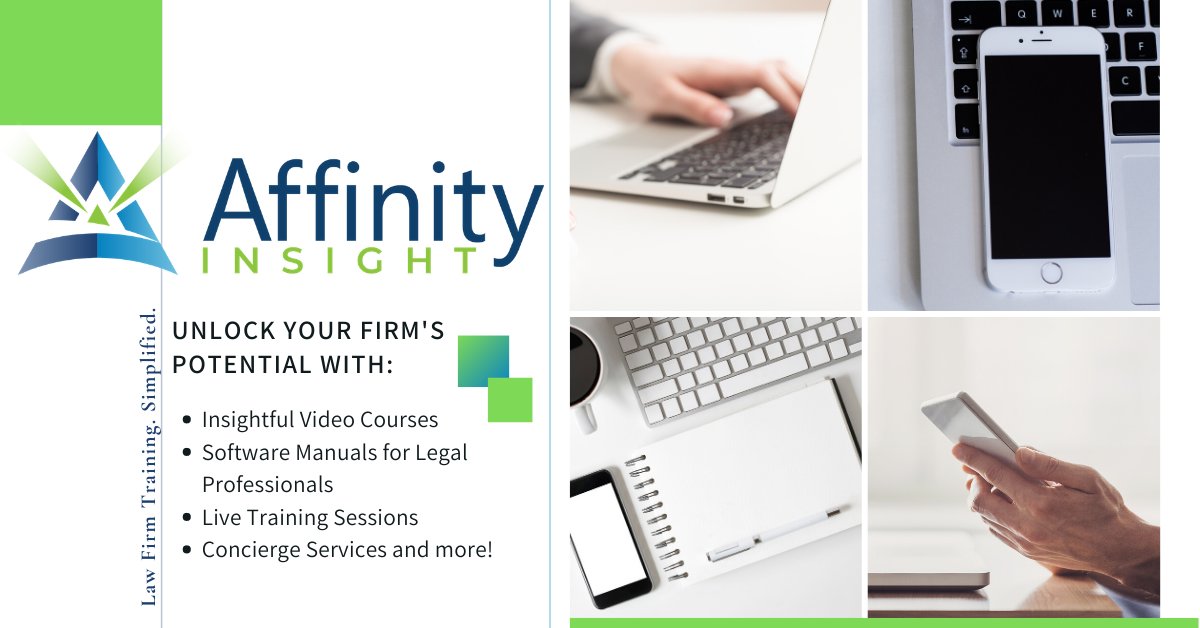 Affinity Insight - Law Firm Training (@AffinityInsight) / Posts / X