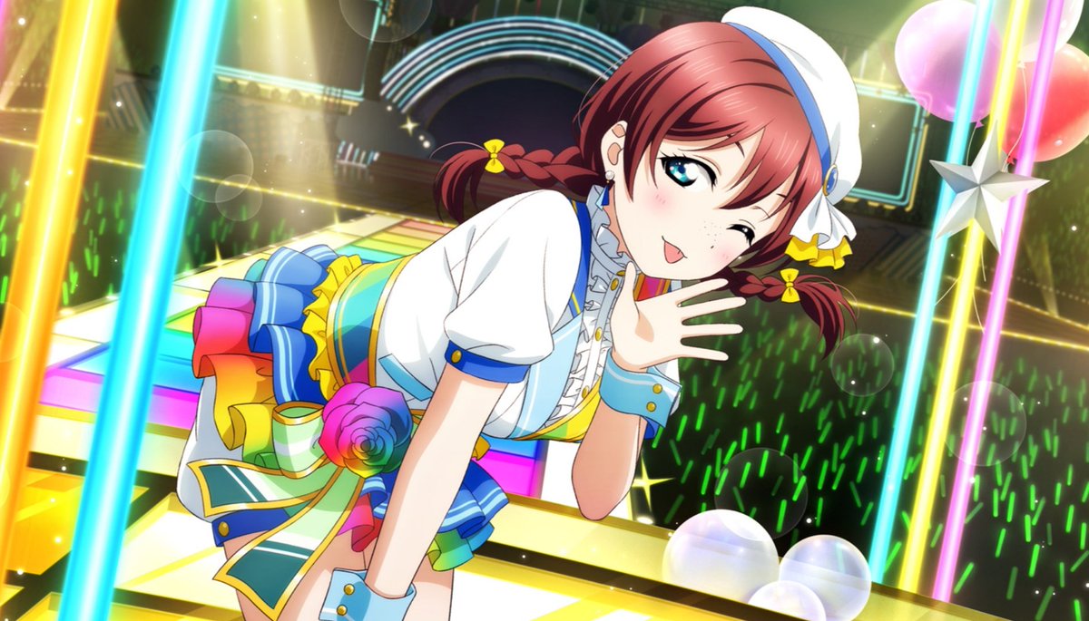 トワイライト Urお迎えでひと安心かと思ったらどちゃくそ可愛いエマが新登場 笑 レインボーローズの衣装めっちゃ良いな イラスト可愛すぎる スクスタ エマ ヴェルデ
