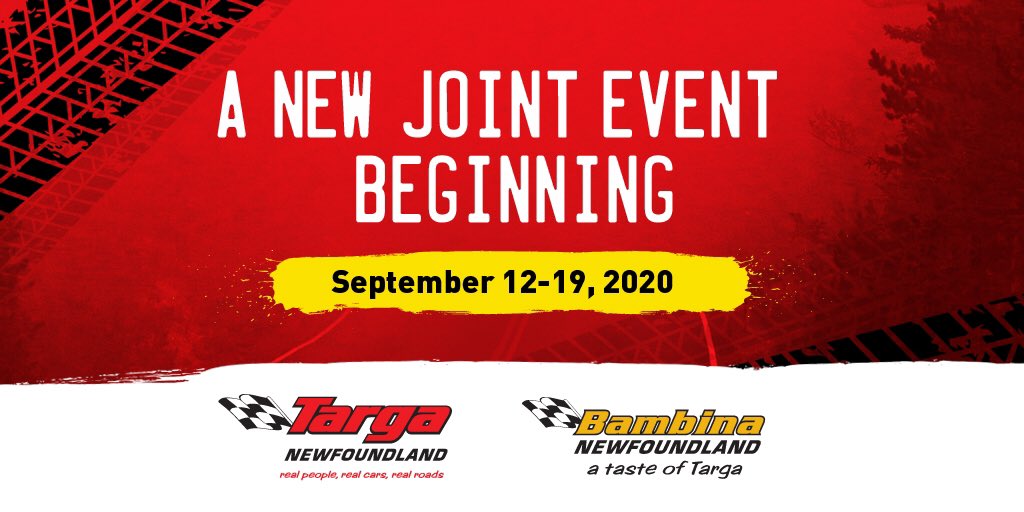 A new joint event beginning! September 12-19, 2020. For more information visit targanfld.com #targanewfoundland #targabambina