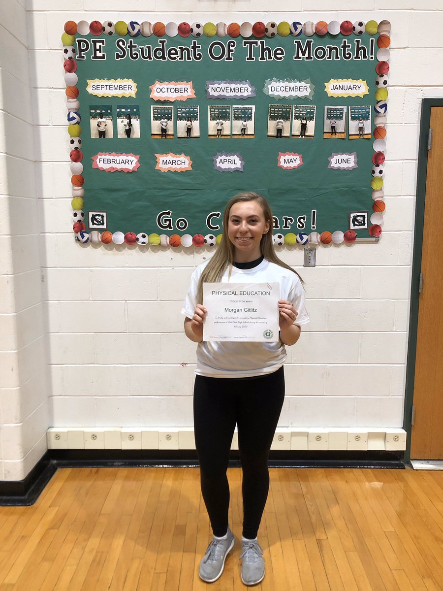 CNHS_PhysEd's tweet photo. Congratulations to Morgan Gitlitz and Cade Chrebet on being named CNHS PE Students of the Month! https://t.co/wNLzydQ1UT