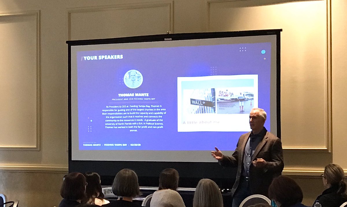 DATISe3's tweet photo. “Nearly half of all Floridians do not have money set aside to cover expenses for 3 months in case of an emergency.” – Thomas Mantz, CEO of @FeedingTampaBay #DATISSummit20 https://t.co/wVbEC8fUoE