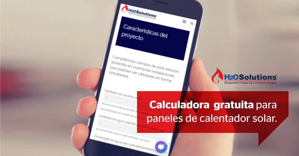 h2osolutionsmx's tweet photo. 🖩☀️🚿 #Calculadora para calentadores solares.
👨‍🔧 Una manera de calcular fácilmente la cantidad de paneles solares que necesita tu calentador.

👇🏼 ¡Pruébala ya, es gratis!
https://t.co/FCmSODGfoV

#energíasolar #aguacaliente #calentadores #h2o https://t.co/nYqq6JHVPX