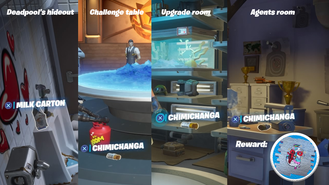 Fortnite Deadpool Chimichanga Locations: Where to Find Chimichangas Around  HQ