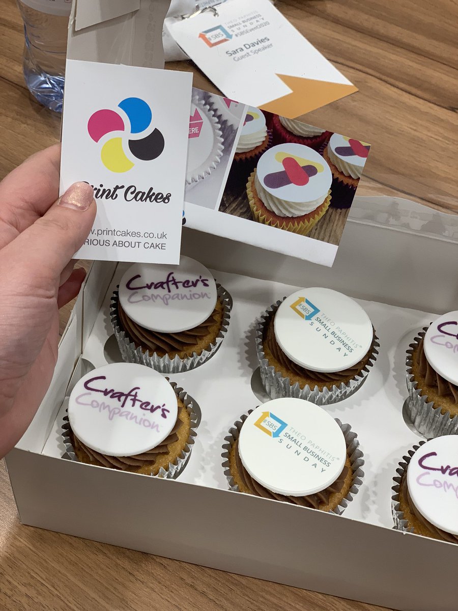 SaraDaviesCC's tweet photo. Thank you so much @printcakesUK for the wonderful gift! We’re looking forward to having these after our lunch at #sbsevent2020 https://t.co/UYDB34YK75