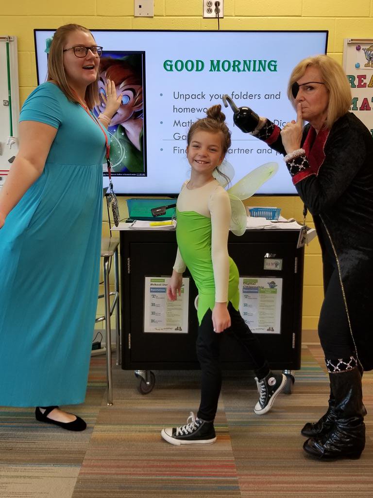 <a href="/WhiteOakElem/">White Oak Elementary</a> <a href="/DrexlErin/">Erin Needell</a> Book Character Day #loveReadingPeter Pan is our EL class