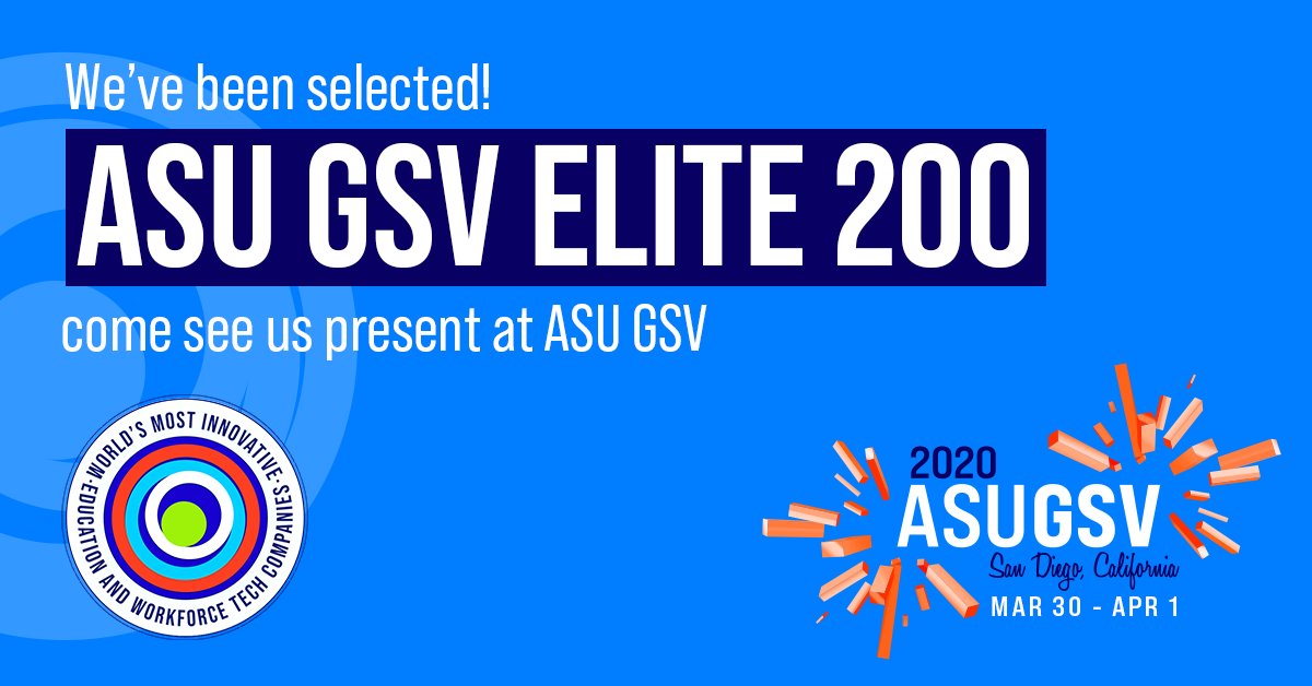 #NexfordUniversity has been selected as part of the GSV Cup Elite 200 finalists and will present at the 2020 ASU GSV Summit! Can't wait to see everyone in San Diego! #ASUGSV2020 #EdTech #EdInnovation #Innovation #NXUInsights @asugsvsummit Read more: bit.ly/398EZM1