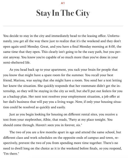 A1 Choice: Choose Your Own Taboo Sexual Adventure (Three Pages)  If you enjoyed reading, you should consider<a href="/tag/sex"class="tags"><span>#sex</span></a><a href="/tag/find"class="tags"><span>#find</span></a><a href="/tag/erotica"class="tags"><span>#erotica</span></a><a href="/tag/taboo"class="tags"><span>#taboo</span></a><a href="/tag/storytime"class="tags"><span>#storytime</span></a><a href="/tag/venmo%20"class="tags"><span>#venmo </span></a>
