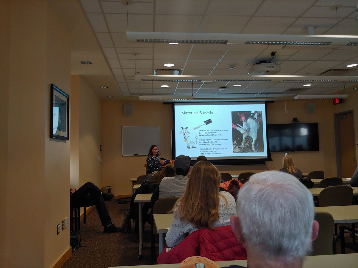 vitormercadante's tweet photo. @JAYthatsMIE6 presenting at #RBC on novel #repro techniques of sheep and goats! @VaMdVetMed @VTCals #VTapsc #reprorocks https://t.co/dkxkSnBa7y