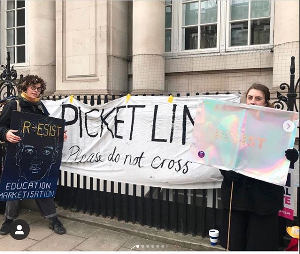 ScreamOfficial's tweet photo. 1/2 We support the @ucunion strikes at 74 UK Universities against cuts to the funding and restructuring of courses &amp; for pensions &amp; job security rights for workers in zero hours jobs who keep our educational facilities working... https://t.co/l5iiUsvx6R