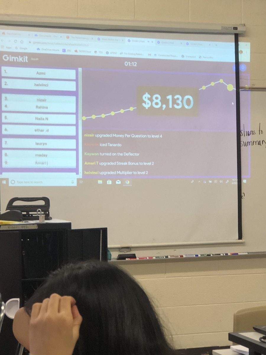 JuliaMooreEvan1's tweet photo. @gimkit Talk about engaged! This was a great way to review for our stems quizzes!!@karameleee @algoodfam6  #ITeachELA @AmySchenck3 https://t.co/H396Z3Xntn