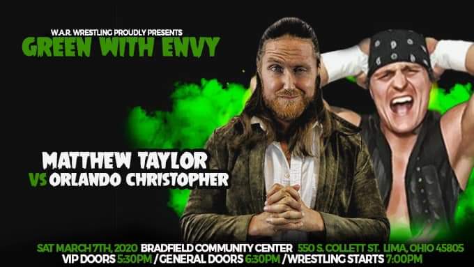 have you ever seen the coyote in the desert? WAR Wrestling Presents Green With Envy