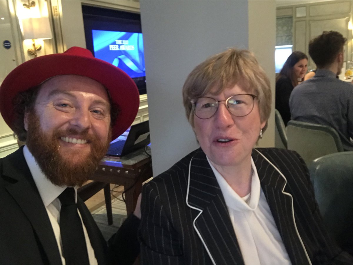 Experience_Nate's tweet photo. My new friend @passionatepship at @ThePeerAwards!! Rooting for @Redrowplc 😁#Tpacx #cx https://t.co/FcNKc6CXIc