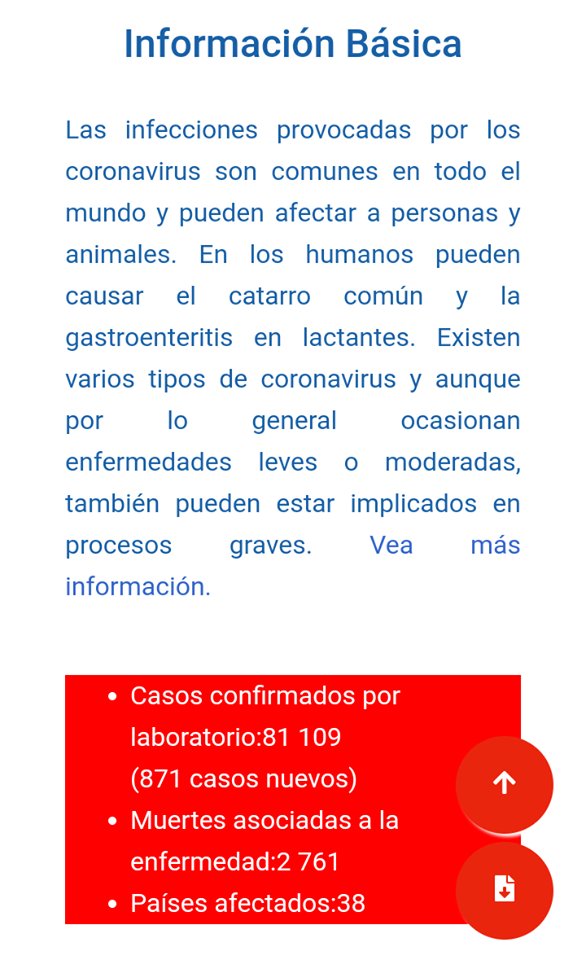 InfomedCuba's tweet image. Porque #CubaEsSalud 🇨🇺 compartimos el enlace a la aplicación para dispositivos móviles desarrollada por nuestro equipo sobre el #COVID19 👉 bit.ly/397CHg1
‼️ Información actualizada y fiable #ApkLis #CubaPorLaSalud #SaludParaTodos
