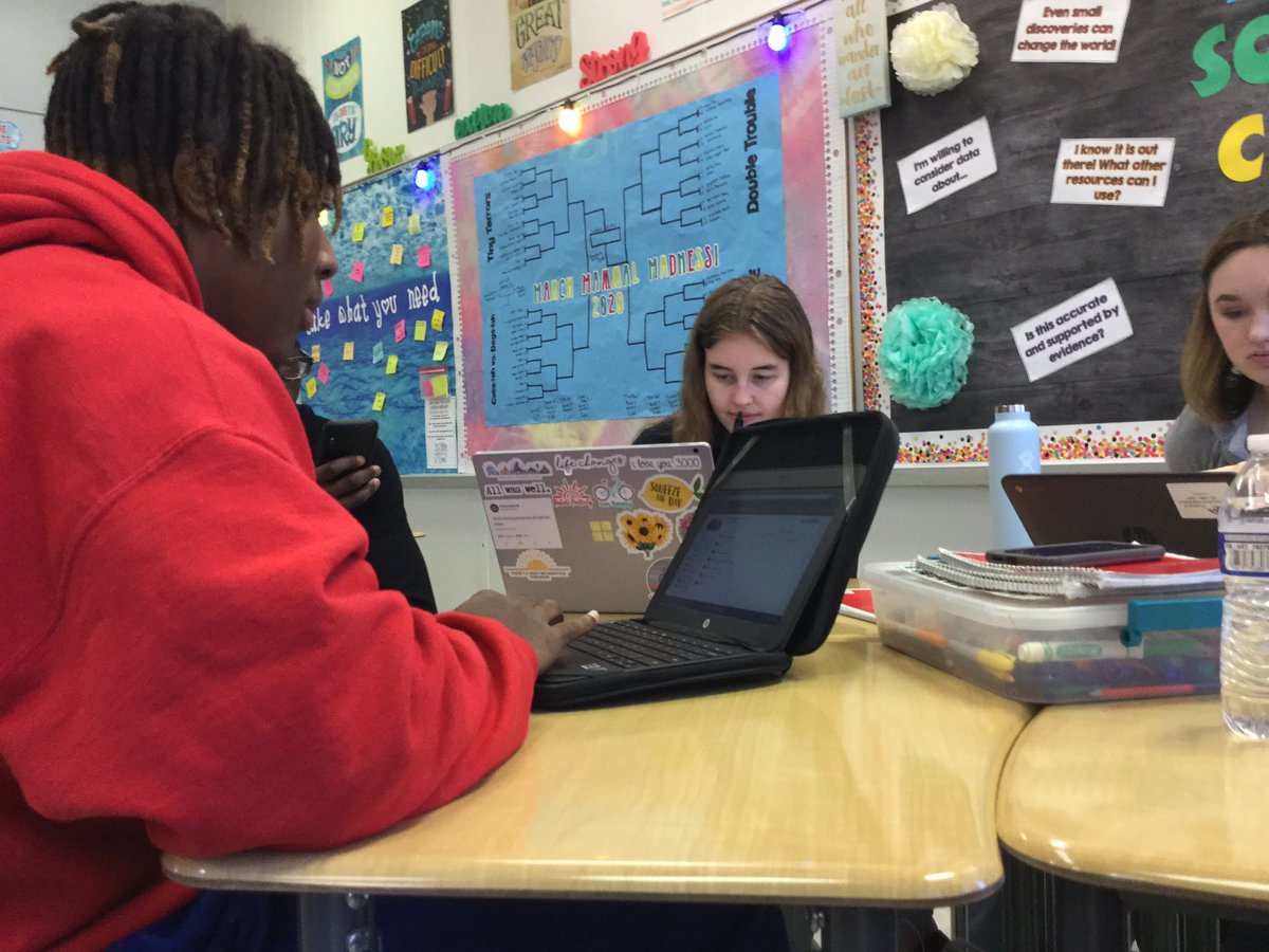 SheilaVAHPE's tweet photo. Brainstorming in Ms.K’s Leadership class on the 757 Branding Project. This is an amazing real-life experience for Ss, who are grouped in class by project roles (teams for video/story board, art, and merch). #VBShadow #ShadowaStudent @danielkeever @nicscud https://t.co/SImGWtGloh