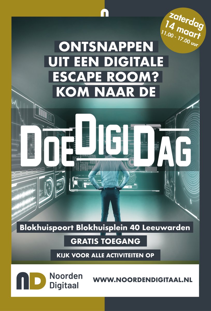 NoordenDigitaal's tweet photo. Het belangrijkste doel van de activiteiten in de @deBlokhuispoort tijdens de #DoeDigiDag in @leeuwardenstad: bewustwording van digitale veiligheid onder de bezoekers. https://t.co/MHRqV4zftv https://t.co/jnNqKObrmS