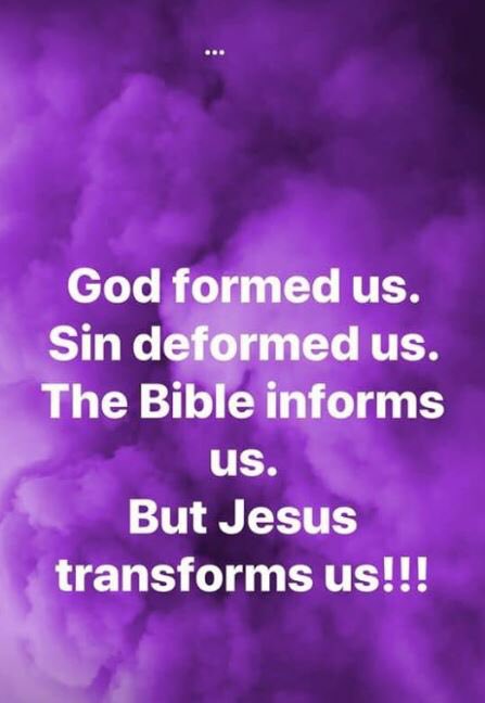 CleotherGriffin's tweet image. #JesusTransforms
