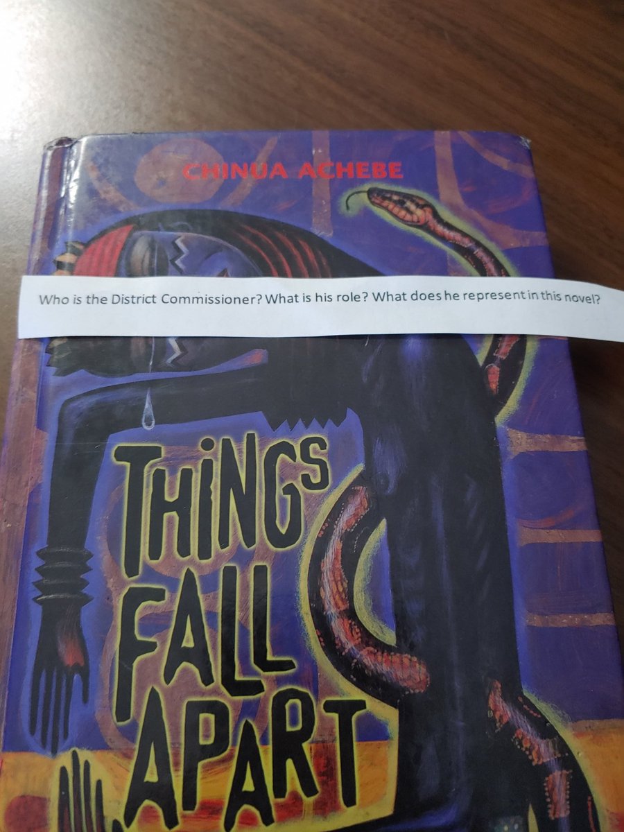 MonsieurZN's tweet photo. Fantastic discussion in small groups about this question and novel. It's on my reading list now. @grcollegiate #VBShadow https://t.co/M2ZP2fcOJP