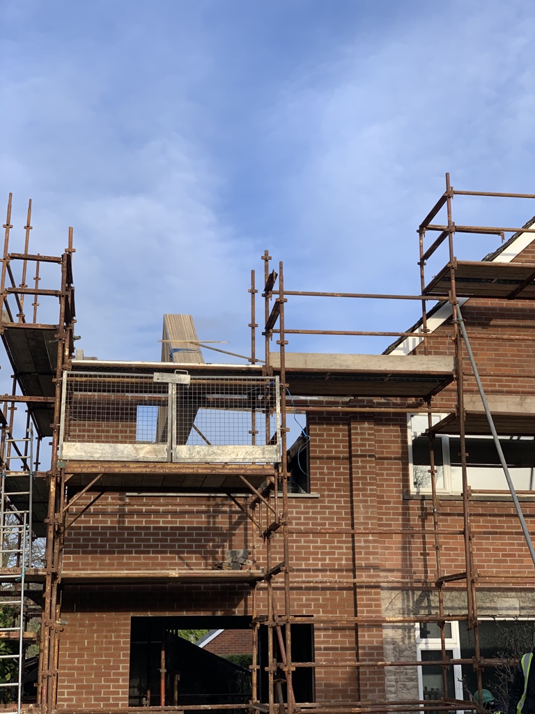 robinhillconstr's tweet photo. Robust details, roof trusses, Roofshield®️, and ready to commence the internal first fix at this extension and renovation project in Holywood, Co Down. #buildersview https://t.co/g0PQUjLUJ2