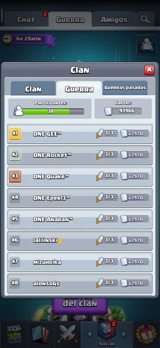 soygbg's tweet photo. @ClashRoyale In my clan we play 2vs2, we are One eSports, top 4 in the world, we take wars seriously, please come back that way https://t.co/JCxVzS9aqD