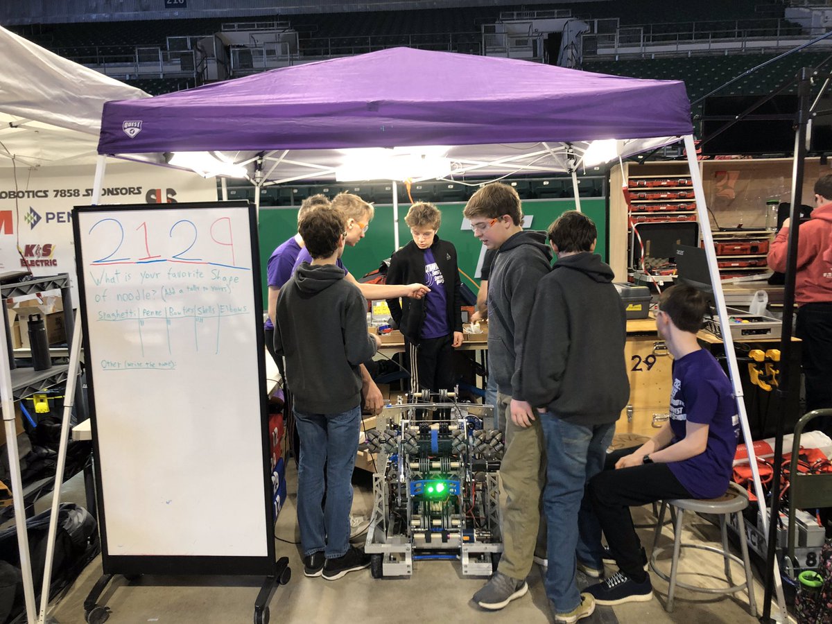 swrobotics's tweet image. The pit in action at Grand Forks!