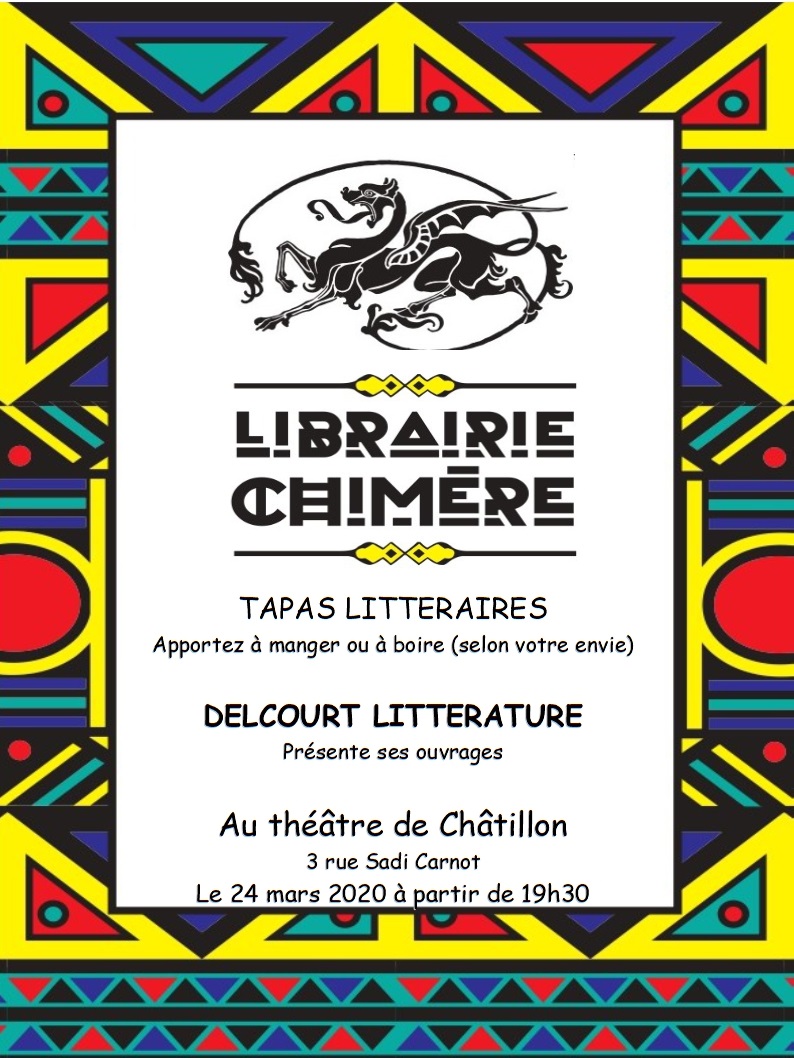 #SaveTheDate Le mardi 24 mars à partir de 19h30, nous vous invitons au Théâtre de #châtillon pour nos deuxième #tapaslittéraires avec les édition @DelcourtLitt. Apportez à manger et à boire, et venez profiter d'un moment d'échange
<a href="/chatillon92320/">Ville de Châtillon</a> <a href="/Culture92320/">Châtillon Culture</a> #chatillon #culture