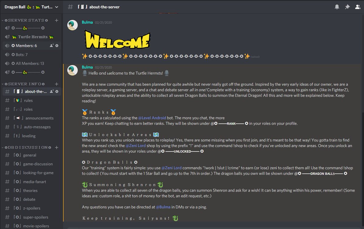 BulmaBeach's tweet photo. i SENT THIS ALREADY BUT i have no members active in this and it makes me sad, please spread this! I made a brand new Dragon Ball server, fully functioning and for anything roleplay, discussion and chat!

https://t.co/4NrEpBM2sB https://t.co/YBskXeEQAH