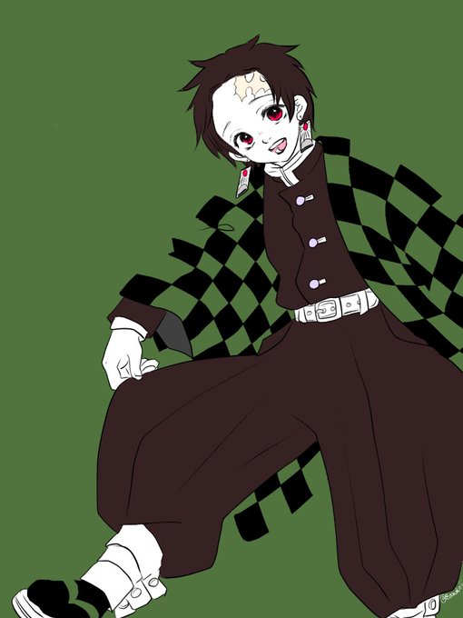 ざわ子さんがTwitterに投稿した竈門炭治郎(鬼滅の刃)のイラスト。