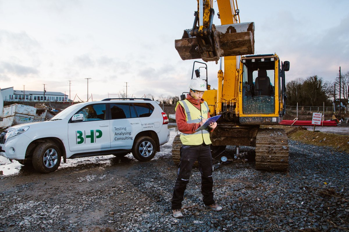 BHPLaboratories's tweet photo. BHP Technicians undertaking CBR testing at the Alber homes Castlebrook Manor site in Limerick. https://t.co/1nIGNCSgOC