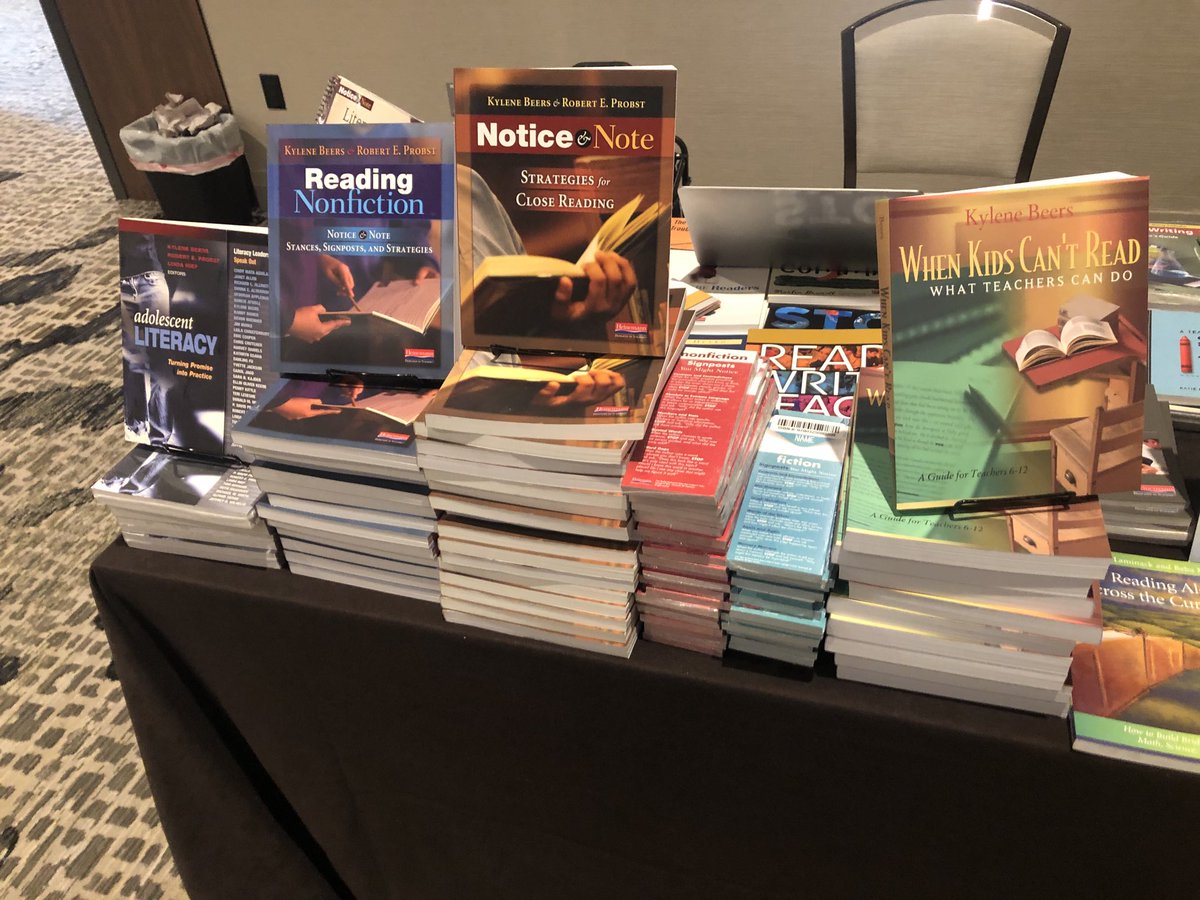 Excited to hear ⁦@KyleneBeers⁩ and ⁦@BobProbst⁩ present at this year's TALE conference. ⁦@HeinemannPub⁩ #noticeandnote #readingnonfiction