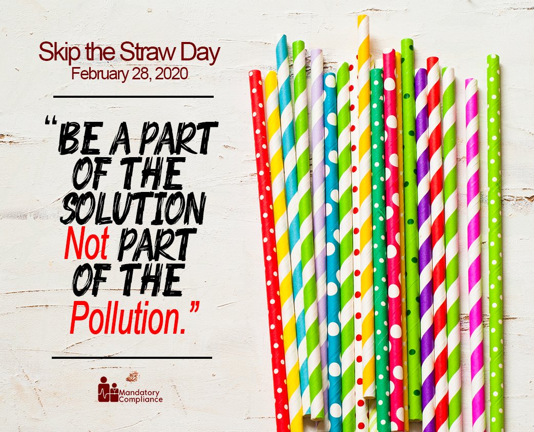 The Mandatory Compliance supports the call for building a protected and healthy environment for every living creature on this planet.
•
_
#saveaturtle #savemarinelives #skipthestrawday2020 #skipthestrawday #plasticfree #marinelife #saynotoplastic #ecofriendly #ecolifestyle