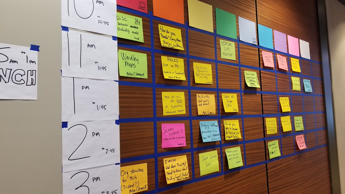 Great sessions proposed and about to start convening! #LeanAgileATL #OpenSpace