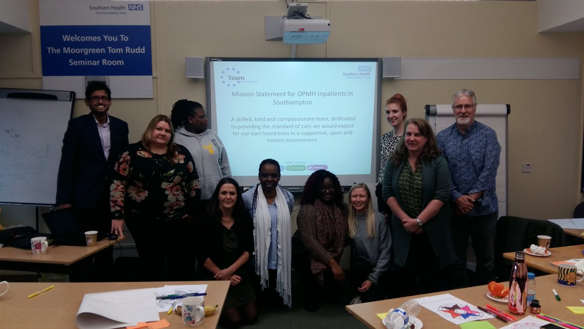 mel5689's tweet photo. Excellent day with our enthusiastic OPMH Leadership Team Southampton looking at our preferences through the lens of MBTI, exploring how we manage change, thinking about our impact on performance through influencing the culture, all pulled together in a great Mission Statement. https://t.co/zPuys8KSyG