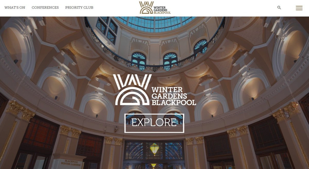 WGBplConference's tweet photo. Did you know that you can now tour all of Winter Gardens Blackpool for FREE on our online virtual 360 tour! 😮 Check it out for yourself 👀 > https://t.co/pay1CvY4hQ https://t.co/iilXqbXGBj
