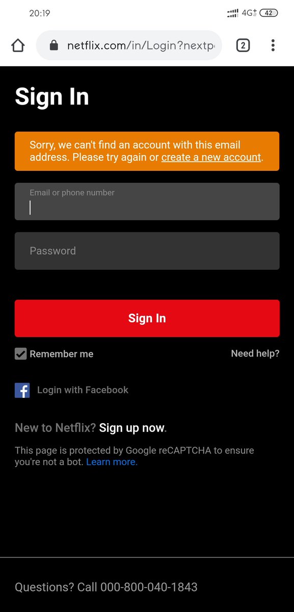 cibi_1806's tweet photo. @NetflixIndia I have been using Netflix for the past 1 nd half months and now it is showing that my username doesn't exist. Help me with this. https://t.co/PkZNEh0U5w