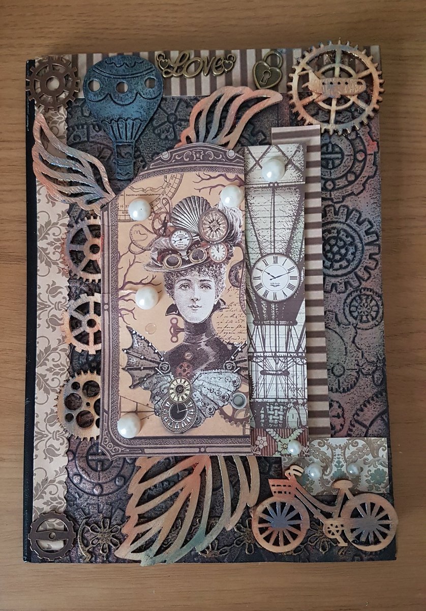 twfsteampunk's tweet photo. Beautiful steampunk journal/diary/notebook
£8.00 plus £2.00 postage
#steampunk #Steampunkart #Steampunkjournal #Victorian https://t.co/DIWzIMcR4s