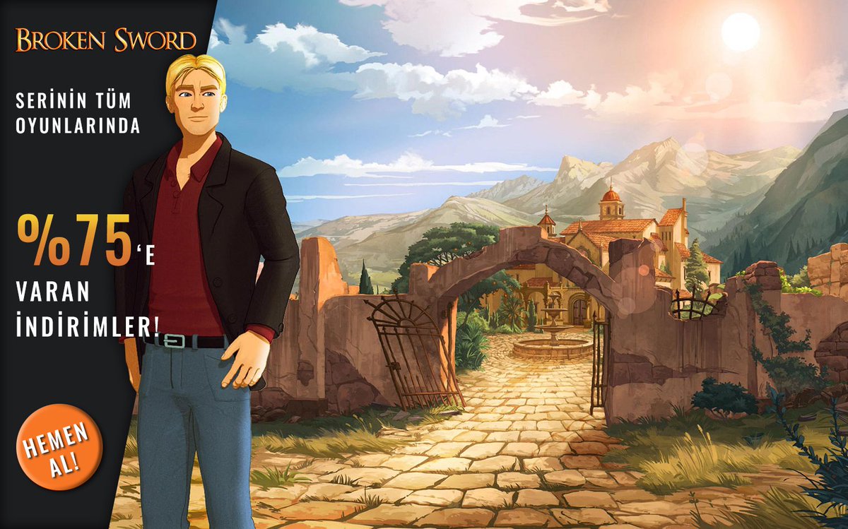 ⚔️Point&amp;Click macera türünün öncülerinden, özenle hazırlanmış görsel dünyaya ve kitaplara ilham veren hikayeye sahip Broken Sword ile henüz tanışmadıysanız şimdi tam zamanı! 🔥 3₺'dan başlayan fiyatlarla serinin tüm oyunları Voidu'da sizi bekliyor! 👉 ow.ly/WY9M50yyynP