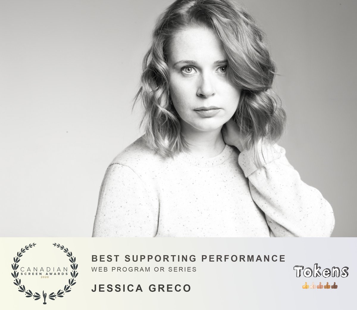 TokensOnCall's tweet photo. For your consideration, @TheCdnAcademy members, we'd like to present @TheJessicaGreco Best Supporting Performance in a Web Program or Series @TokensOnCall
#RepresentationMatters #ComedyMatters https://t.co/FomYO2pLSa