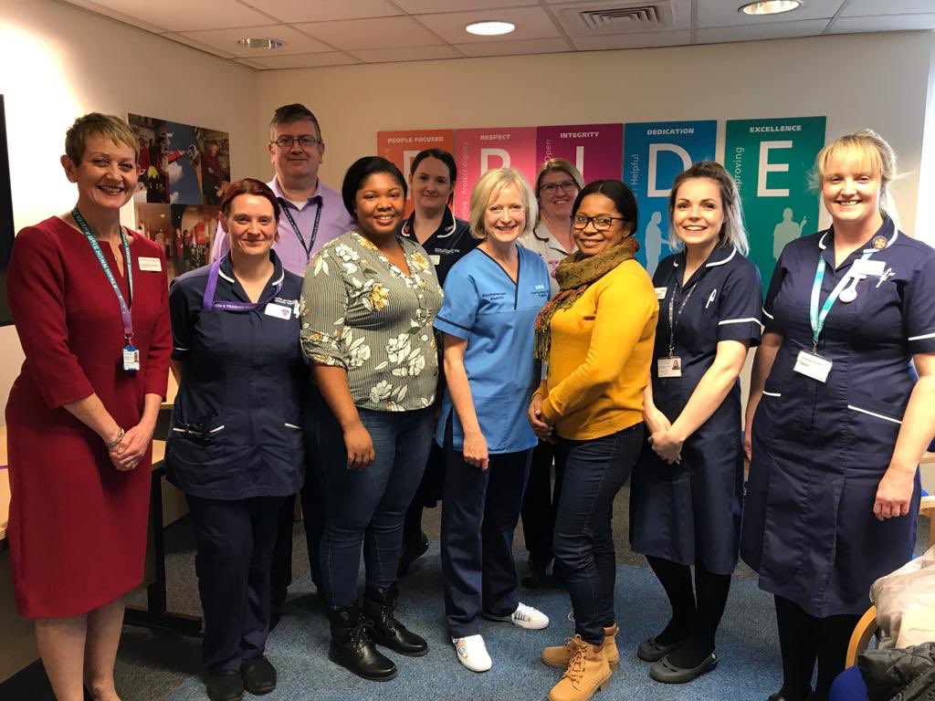 DrNancyFontaine's tweet photo. Fantastic to have @CNOEngland with us today meeting 2 new #StudentNurses - Mother & Daughter in the same cohort - awesome @PDandE_NNUHFT @UEAHSCP @DebWhittaker2 @ychristley @EmmaeHardwick https://t.co/web8oPFUA1