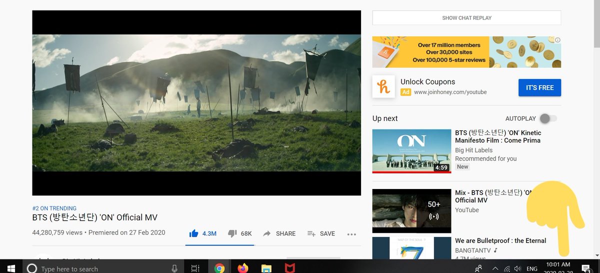 btbtbtsssssss_'s tweet photo. 24H later and we hit 44,280,759 views for the ON MV ๐
YouTube is a frustrating platform to stream on, so 44M should absolutely be celebrated! We're in tracking W2 for US and Canada charts now, so let's keep streaming @BTS_twt ๐ #ONTO50M
https://t.co/k2wWFsgJy8 https://t.co/xmrzvvaOqs