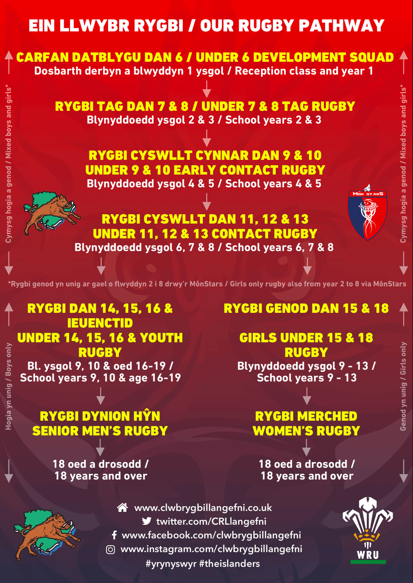 Ein llwybr rygbi🐗🏉😎 / Our rugby pathway🐗🏉😎