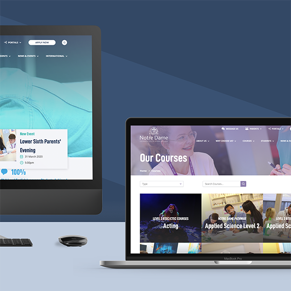 RejuvenatePro's tweet photo. This week we were excited to launch the new website for @notredamecoll! 

Check it out here: https://t.co/bbTxzc5gn0. https://t.co/XkFPZspldz