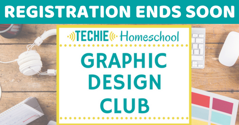 lcourtneymom's tweet photo. Registration for the super-popular Techie Homeschool Graphic Design is now open.  Students can learn the elements of graphic design and create fun projects. It's only offered twice a year! Get more information about this fun club here >>> #affiliate https://t.co/lDIp8BqsRU https://t.co/qwRoWl3eC7