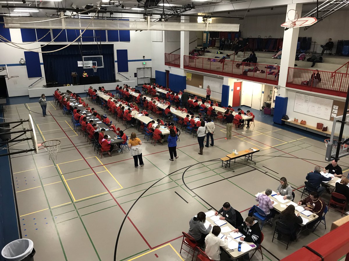 We are hosting #MathMasters here at #CHCougars today in <a href="/SPPS_News/">Saint Paul Public Schools</a> Look at all that problem solving!