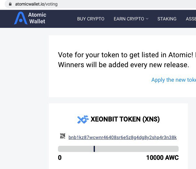 xeonbit's tweet photo. What are you waiting for? Let's vote for #XeonbitToken (#XNS) to be listed on @AtomicWallet
https://t.co/IjW6HlnWcg https://t.co/RiM2JyfDuS