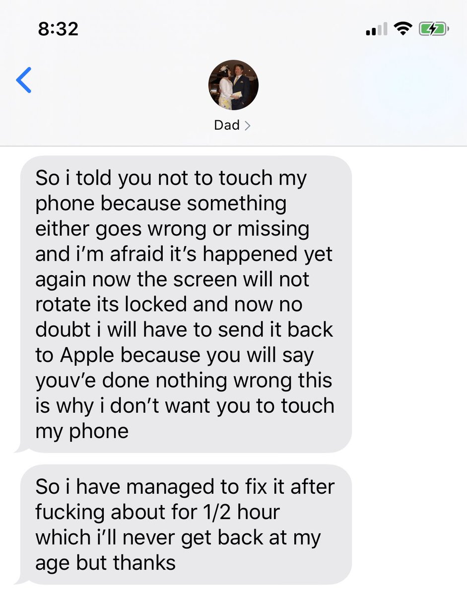 a commonly asked question is why I over react to absolutely every little minor issue in my life, the answer is my dad