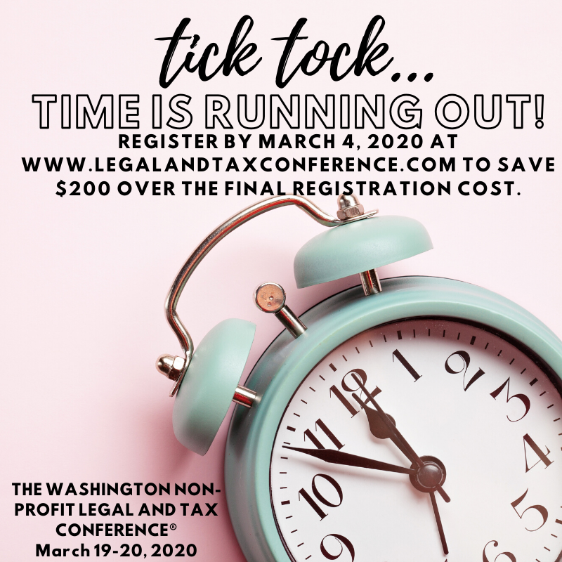WNTC_Conference's tweet image. Tick tock! legalandtaxconference.com