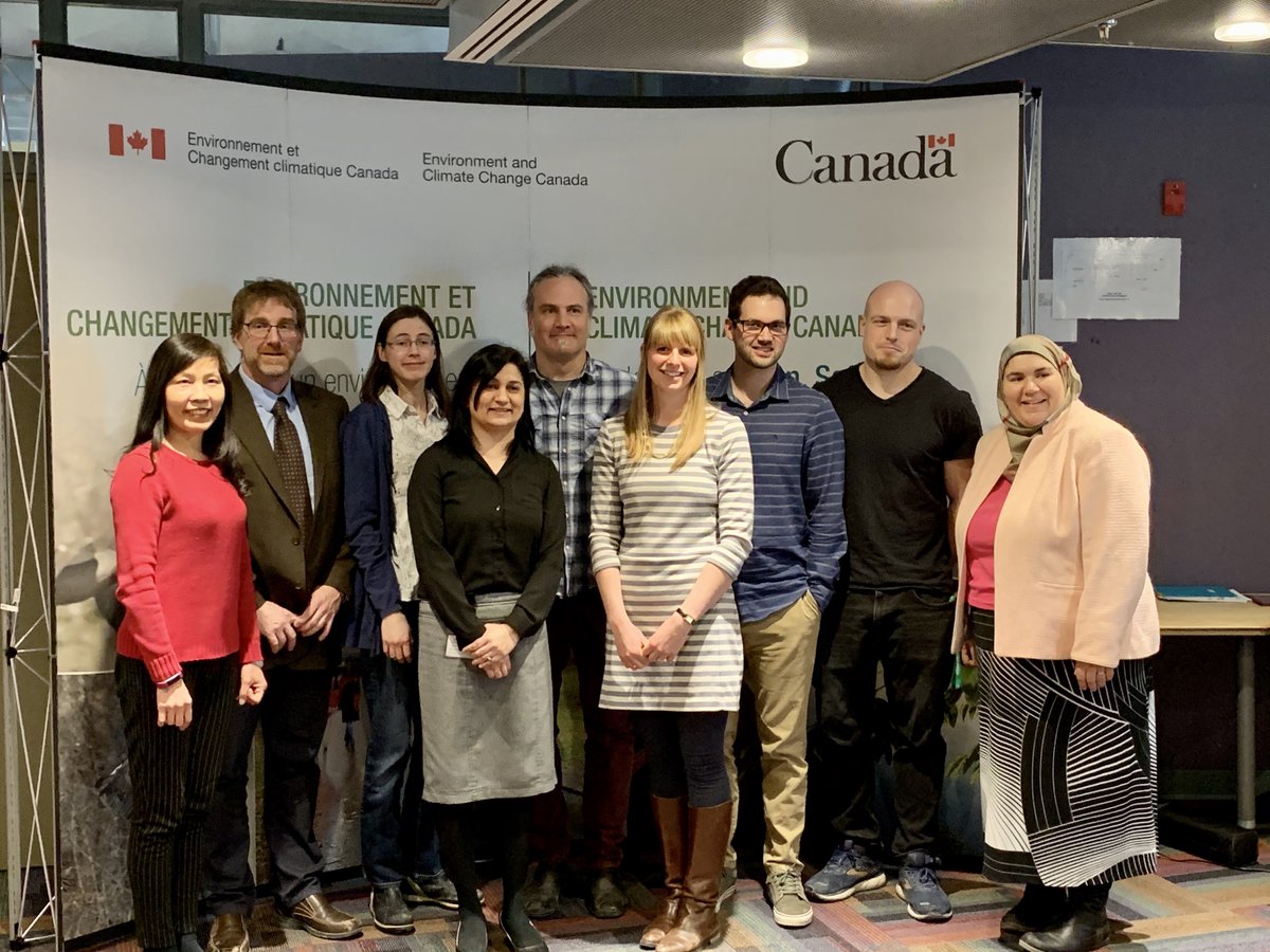 HChen320's tweet image. Congratulations to our colleagues @JasonDuffe, @Jonpasher, @ValerieWynja, @TaylorHarmerEC,  Andy, Bhavana, Huili, Lisa, and Matt receiving #ECCCSci tech awards. They have been working hard on Ocean Protection Plan project.