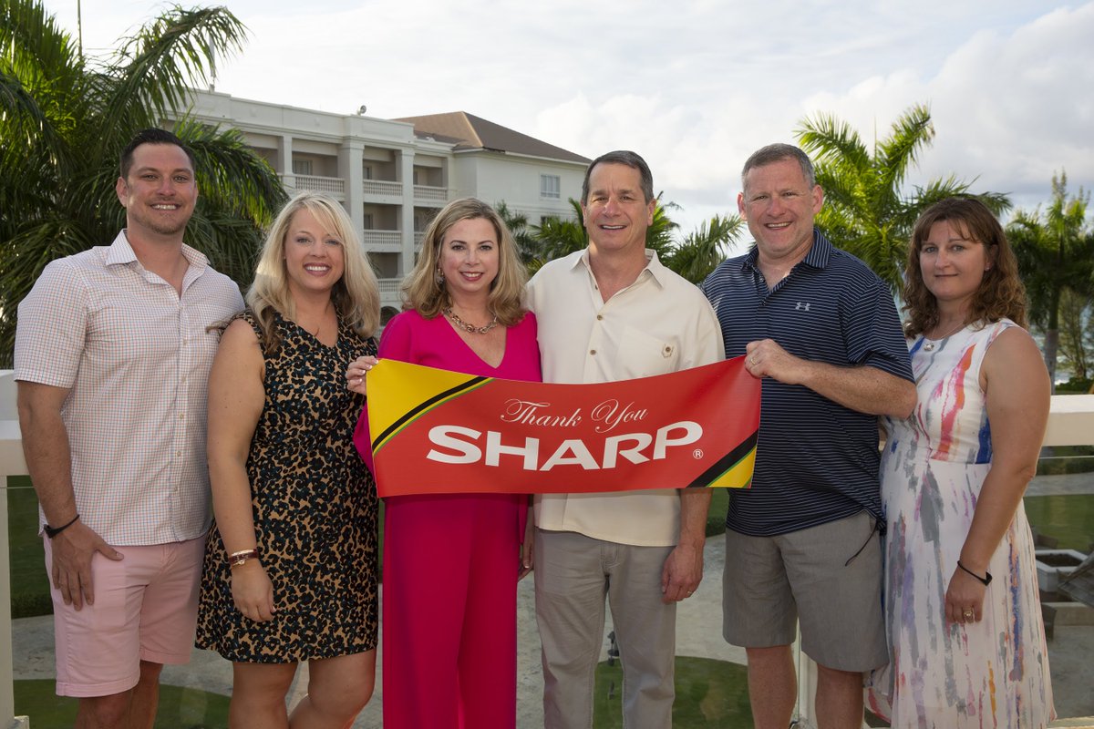 AlmoProAV's tweet photo. Thank you to @Sharp_Business for helping make our 2020 Platinum Club trip to Jamaica possible! We are lucky to work with such great vendors #AVTweeps #ProAV #LifeatAlmo #AlmoBrands https://t.co/gU1A7189Mj