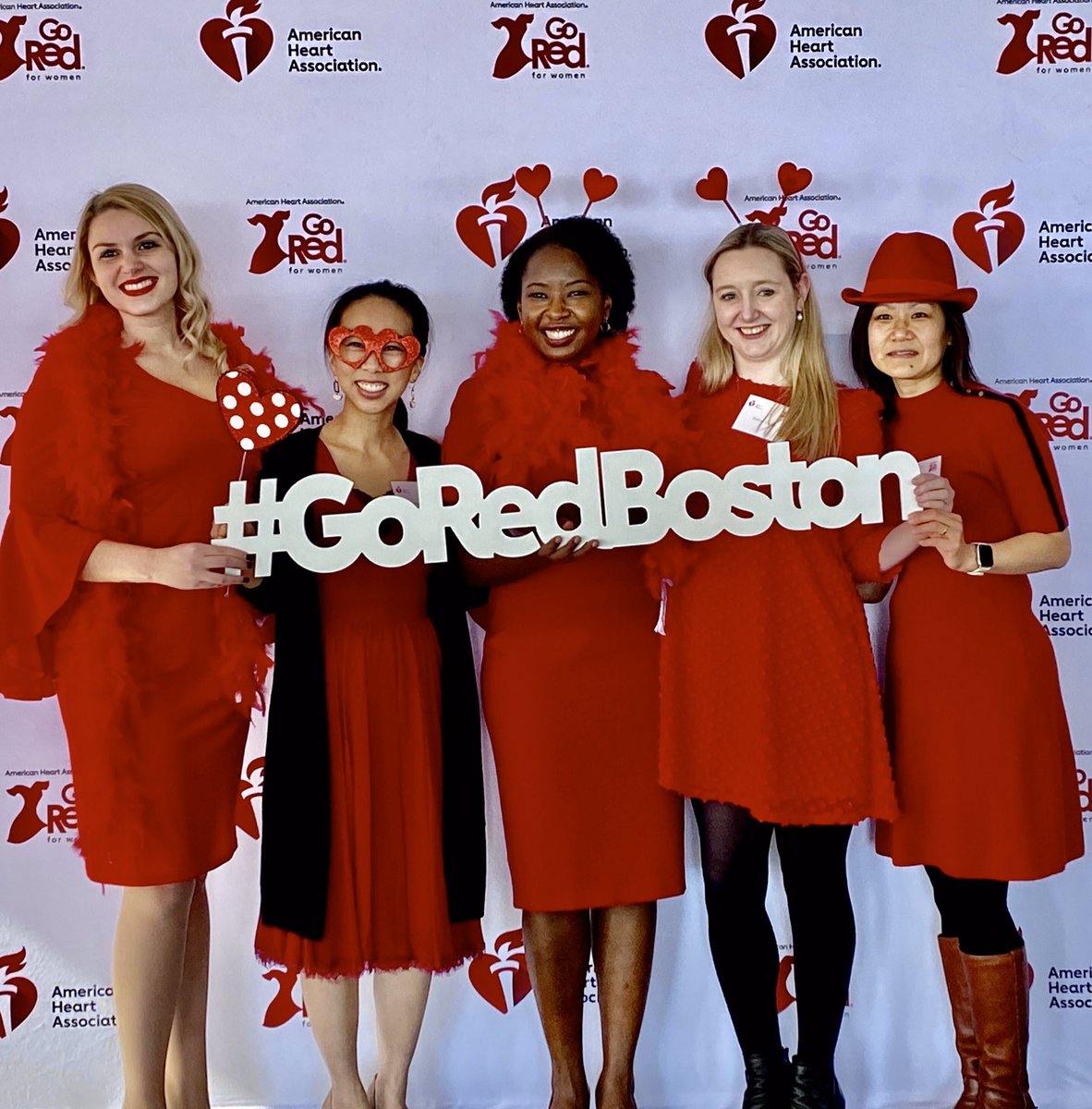 sheilaklassen's tweet photo. Proud to support women’s heart health in #AHA event #GoRedBoston with fellow @MGHHeartHealth colleagues and friends. Congrats to @AmiBhattMD for chairing! @American_Heart #GOREDFORWOMEN https://t.co/dvZv5ge71M