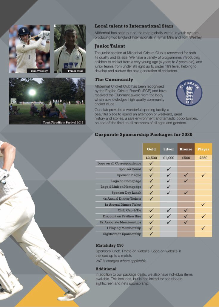 Mildenhall Cricket Club tweet media